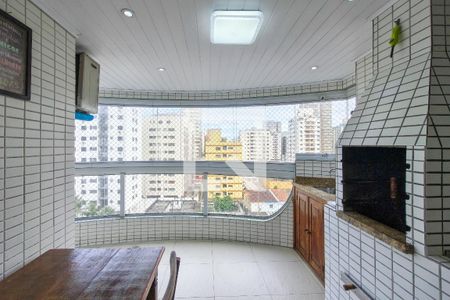 Varanda da sala  de apartamento para alugar com 2 quartos, 91m² em Aviação, Praia Grande