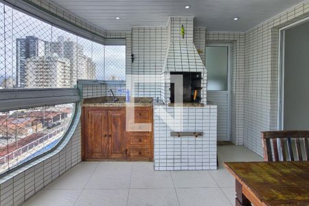 Varanda da sala  de apartamento para alugar com 2 quartos, 91m² em Aviação, Praia Grande