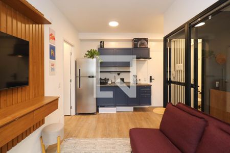 Sala/Cozinha de apartamento para alugar com 1 quarto, 35m² em Pinheiros, São Paulo