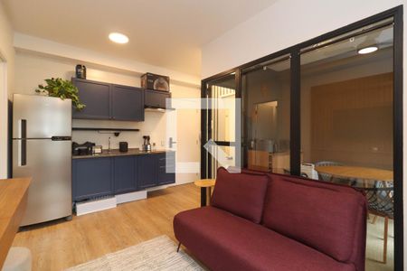 Sala/Cozinha de apartamento para alugar com 1 quarto, 35m² em Pinheiros, São Paulo