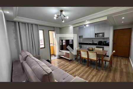 Sala - Sala de Jantar  de apartamento à venda com 3 quartos, 76m² em Parque das Nações, Santo André