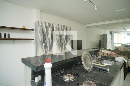 Cozinha de apartamento para alugar com 1 quarto, 27m² em Itaipuaçu, Maricá