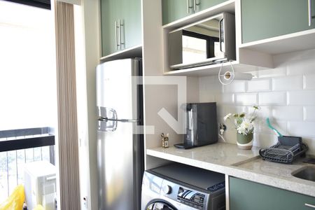 Sala/Cozinha de apartamento para alugar com 1 quarto, 43m² em Vila Clementino, São Paulo