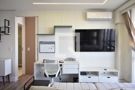 Sala/Cozinha de apartamento para alugar com 1 quarto, 43m² em Vila Clementino, São Paulo