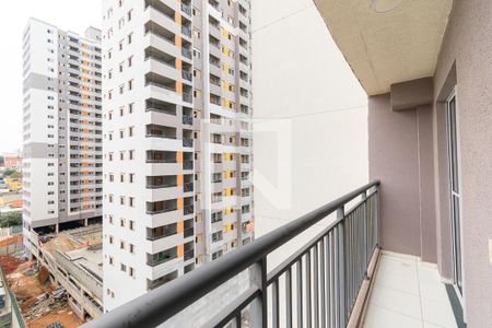 Varanda da Sala de apartamento à venda com 1 quarto, 28m² em Vila Tolstoi, São Paulo