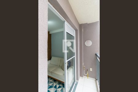 Varanda da Sala de apartamento à venda com 1 quarto, 28m² em Vila Tolstoi, São Paulo
