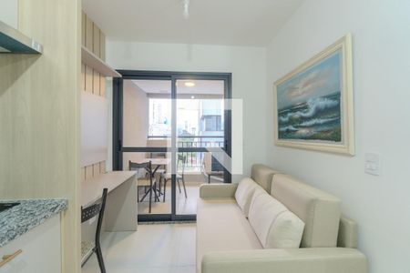 Sala de apartamento para alugar com 1 quarto, 27m² em Bela Vista, São Paulo