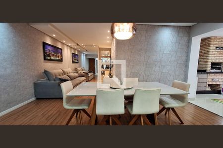 sala  de apartamento à venda com 3 quartos, 96m² em Vila Scarpelli, Santo André