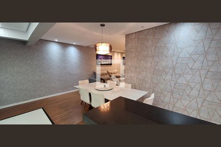 Sala de Jantar de apartamento à venda com 3 quartos, 96m² em Vila Scarpelli, Santo André