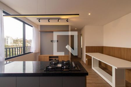 Sala/Cozinha de apartamento para alugar com 2 quartos, 56m² em Bacacheri, Curitiba