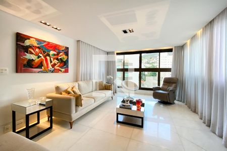 Sala de apartamento à venda com 5 quartos, 340m² em Sion, Belo Horizonte