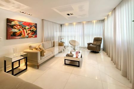 Sala de apartamento à venda com 5 quartos, 340m² em Sion, Belo Horizonte