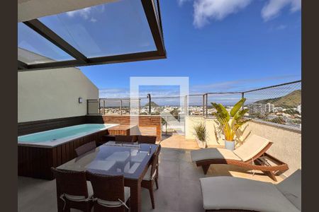 Varanda/Terraço de apartamento à venda com 2 quartos, 160m² em Recreio dos Bandeirantes, Rio de Janeiro