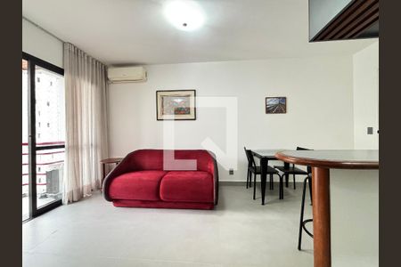 Sala de apartamento para alugar com 1 quarto, 32m² em Moema, São Paulo