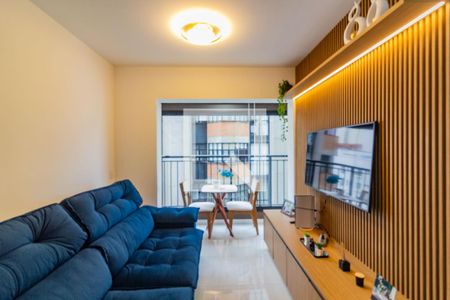 Sala de apartamento para alugar com 1 quarto, 35m² em Campo Belo, São Paulo