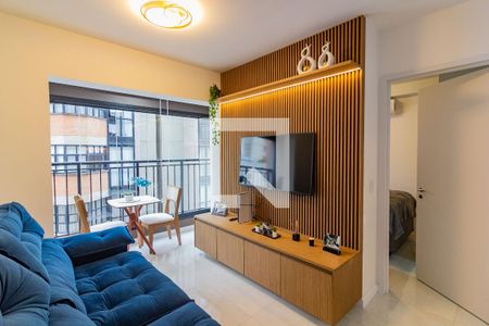 Sala de apartamento para alugar com 1 quarto, 35m² em Campo Belo, São Paulo