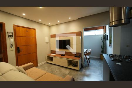 Sala de apartamento à venda com 2 quartos, 50m² em Vila Príncipe de Gales, Santo André