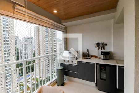 Varanda gourmet de apartamento à venda com 2 quartos, 96m² em Morumbi, São Paulo