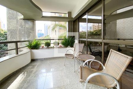 Varanda da Sala de apartamento à venda com 4 quartos, 229m² em Serra, Belo Horizonte