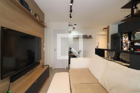 Sala/Cozinha de apartamento à venda com 1 quarto, 52m² em Vila Anglo Brasileira, São Paulo