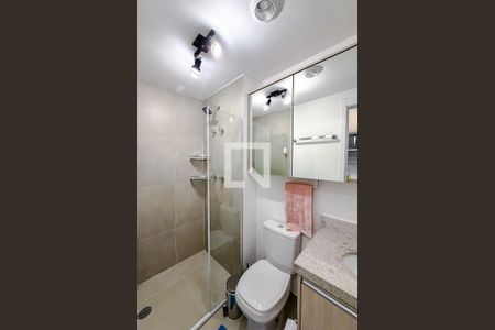 Banheiro de kitnet/studio para alugar com 1 quarto, 25m² em Ipiranga, São Paulo