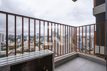 Sala/Cozinha - Varanda de apartamento para alugar com 1 quarto, 30m² em Pinheiros, São Paulo