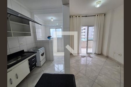Sala de apartamento para alugar com 1 quarto, 47m² em Vila Assuncao, Praia Grande