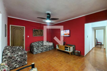 Sala de apartamento para alugar com 2 quartos, 100m² em Canto do Forte, Praia Grande