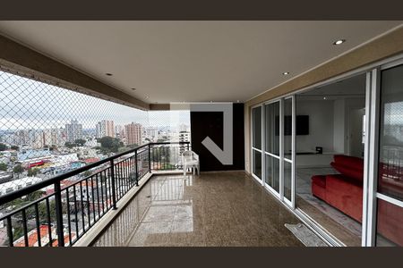 Varanda da Sala de apartamento para alugar com 3 quartos, 163m² em Vila Gilda, Santo André