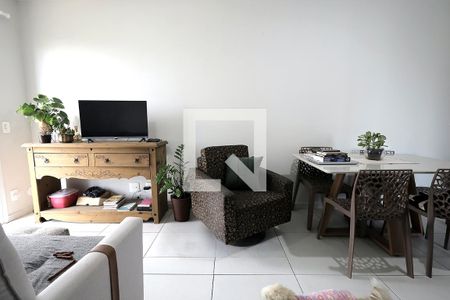 Sala e Sala de Jantar de apartamento à venda com 1 quarto, 41m² em Vila Alpina, Santo André