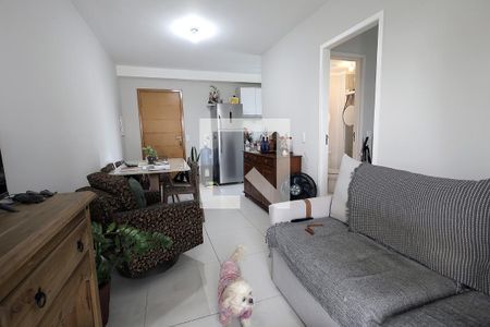 Sala e Sala de Jantar de apartamento à venda com 1 quarto, 41m² em Vila Alpina, Santo André