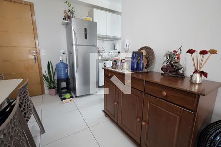 Sala e Sala de Jantar de apartamento à venda com 1 quarto, 41m² em Vila Alpina, Santo André