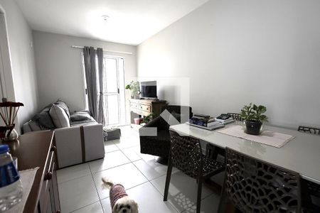 Sala e Sala de Jantar de apartamento à venda com 1 quarto, 41m² em Vila Alpina, Santo André