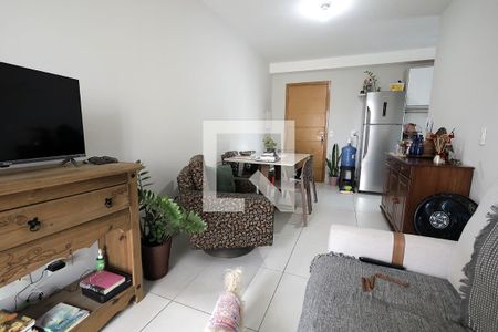 Sala e Sala de Jantar de apartamento à venda com 1 quarto, 41m² em Vila Alpina, Santo André