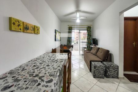Sala de apartamento para alugar com 1 quarto, 55m² em Maracanã, Praia Grande