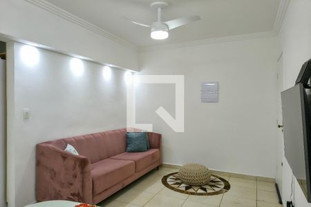 Sala de apartamento para alugar com 3 quartos, 90m² em Canto do Forte, Praia Grande