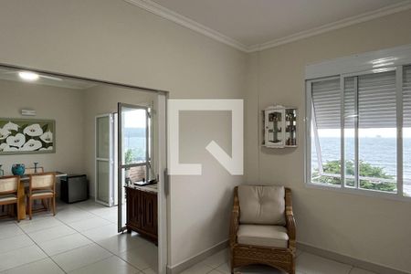 Sala de apartamento para alugar com 3 quartos, 140m² em Embaré, Santos
