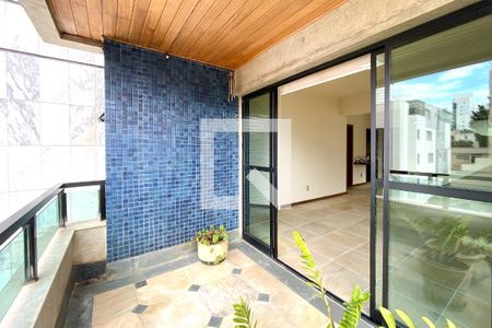 Varanda da Sala de apartamento à venda com 4 quartos, 305m² em Cruzeiro, Belo Horizonte