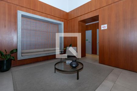 Hall de entrada de kitnet/studio à venda com 1 quarto, 27m² em Brooklin, São Paulo