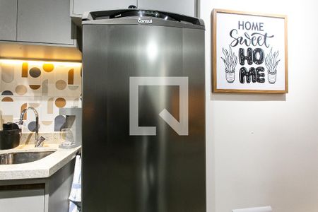 Cozinha - Geladeira de kitnet/studio para alugar com 1 quarto, 23m² em Tatuapé, São Paulo