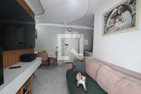 Sala de apartamento para alugar com 2 quartos, 54m² em Vila Eldizia, Santo André