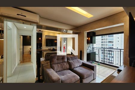 Sala de apartamento para alugar com 2 quartos, 68m² em Marapé, Santos