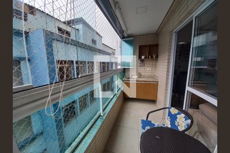 Varanda da Sala de apartamento para alugar com 2 quartos, 79m² em Itararé, São Vicente