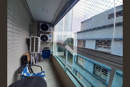 Varanda da Sala de apartamento para alugar com 2 quartos, 79m² em Itararé, São Vicente