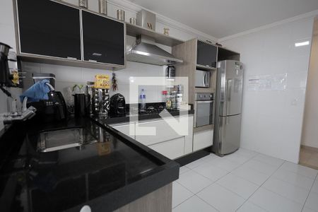 Cozinha de apartamento à venda com 3 quartos, 92m² em Parque Sao Vicente, Santo André