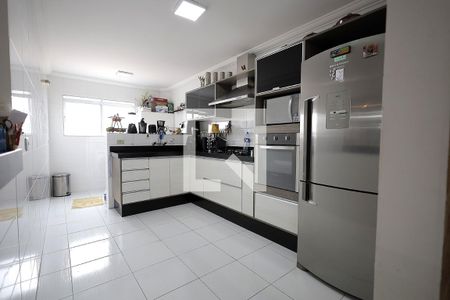 Cozinha de apartamento à venda com 3 quartos, 92m² em Parque Sao Vicente, Santo André