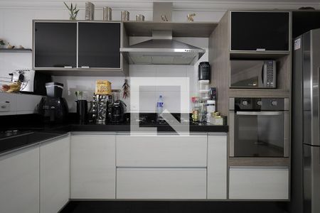 Cozinha de apartamento à venda com 3 quartos, 92m² em Parque Sao Vicente, Santo André