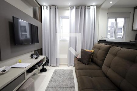 Sala de apartamento à venda com 2 quartos, 80m² em Vila Guaraciaba, Santo André