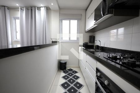 Cozinha de apartamento à venda com 2 quartos, 80m² em Vila Guaraciaba, Santo André
