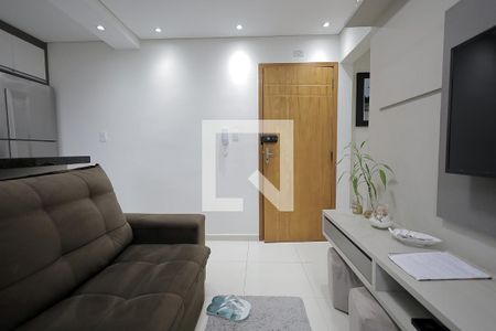 Sala de apartamento à venda com 2 quartos, 80m² em Vila Guaraciaba, Santo André